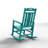 Outdoor Patio HDPE Rocking Adirondack Chair-930783622