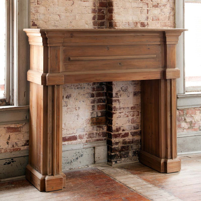 Reclaimed Pine Fireplace Surround
