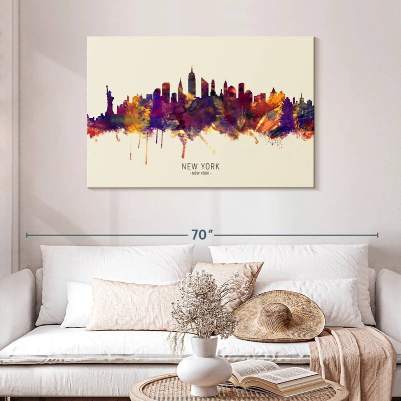 Sireci New York City Skyline IV, 30" H x 45" W