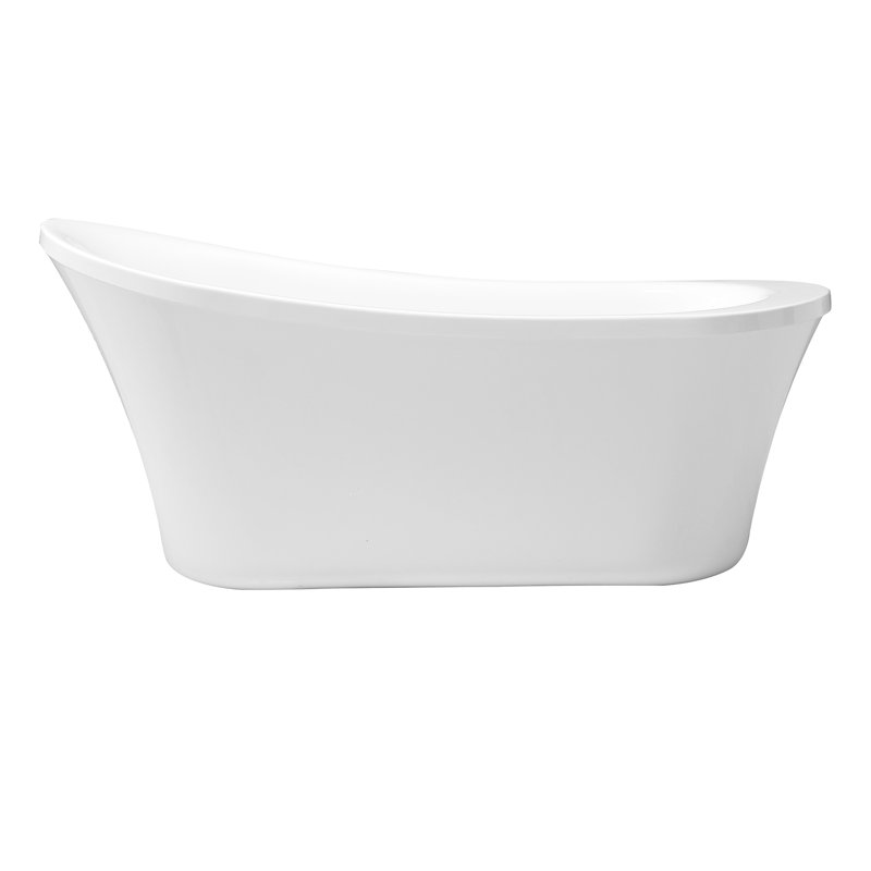 Zeya 65'' x 29.13'' Soaking Acrylic Bathtub