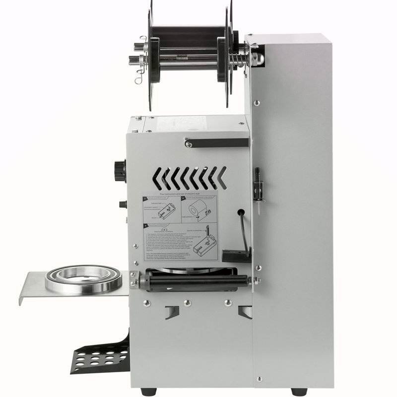 Machine de scellage de gobelet semi-automatique, scelleuse de gobelet à thé 300-500 tasses / h, scelleuse de gobelet argent Boba, scelleuse de gobelet Boba de diamètre 90 / 95Mm avec panneau de contrôle pour thé au lait bullé