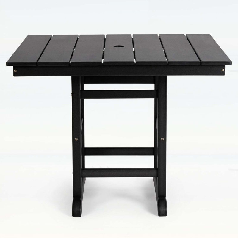 Table de salle à manger pliante carrée pour patio, parfaite pour les rassemblements extérieurs et le rangement peu encombrant