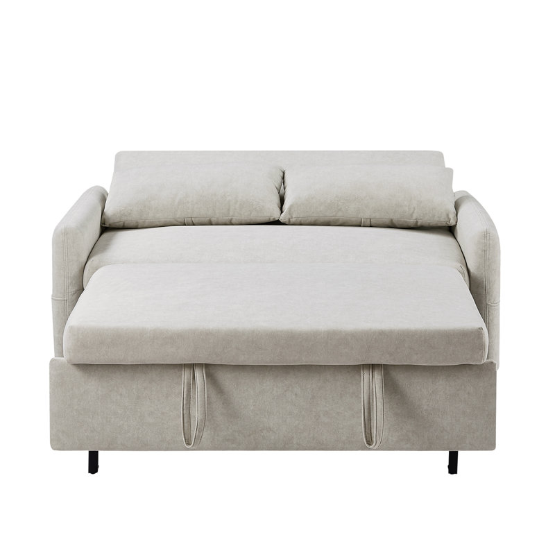 Beige canapé avec matériaux, ports - pour le salon 55,1 "lit réglable, Fatigue appartement, Beige