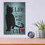 «Life Is Better With A Cat Blue» par Ginger Oliphant, art mural en métal-1474622395