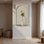Art mural moderne en grès rose moderne avec lumières à DEL - décor de vestibule et de vestibule