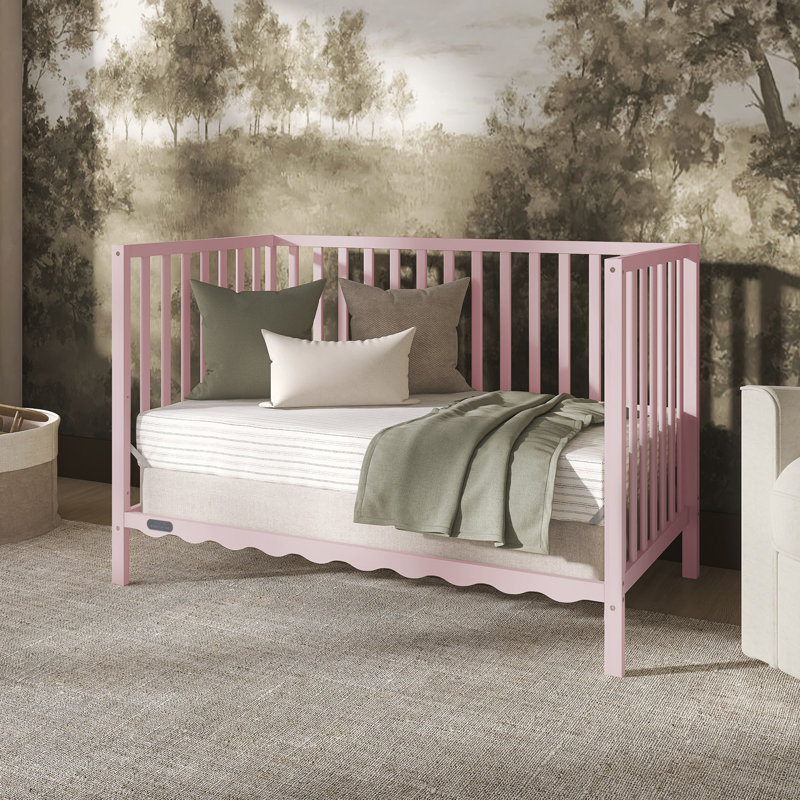 Lit de bébé convertible 5 en 1 Dream On Me Synergy Wave, Rose