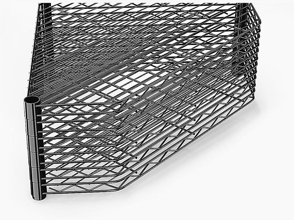 Brayden Studio® 6 Tier Shelf Corner Wire Shelf Rack Pentagonal Shelves ...
