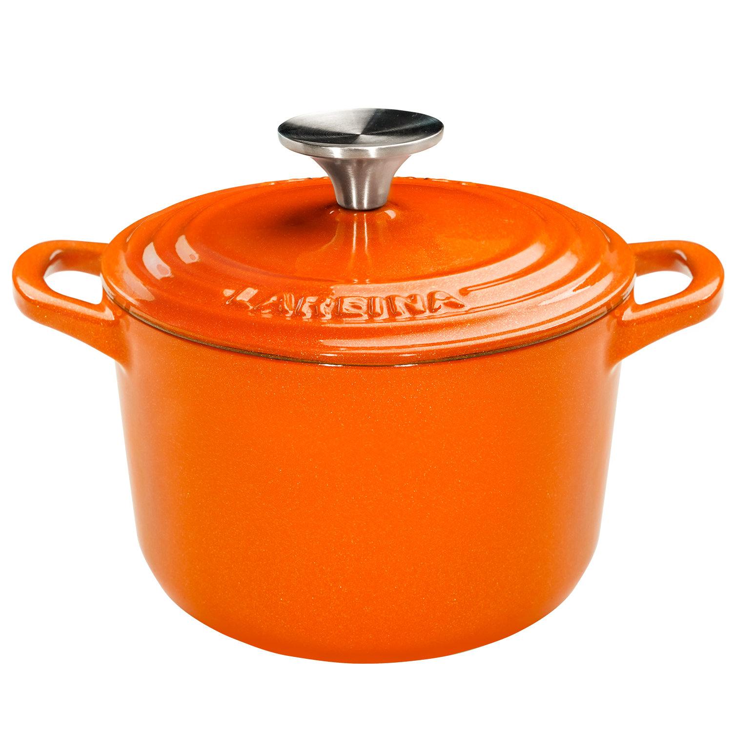 Lareina Enameled Cast Iron Dutch Oven with Lid and Dual Handles