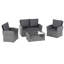 Custinne Rattan 5 - Person Seating Group with Cushions, UKFR Certified-68314393