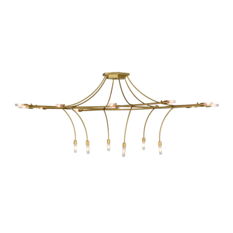 Lustre de fantaisie unique à 18 lumières Amettes