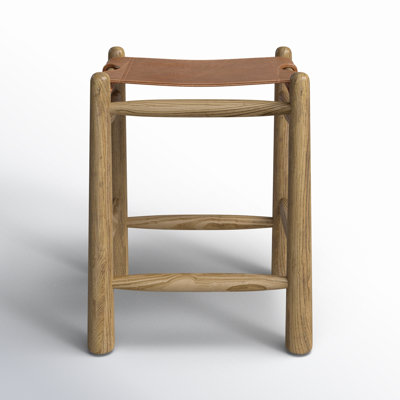 Jaylie Leather Sling Bar & Counter Stool