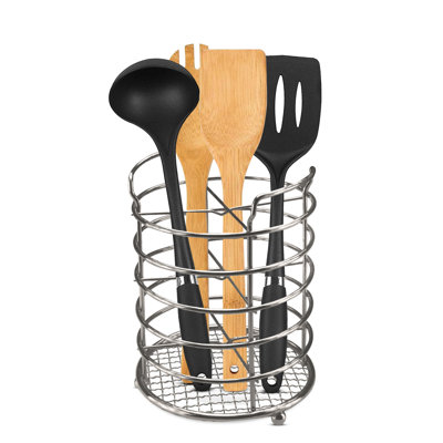 Stainless Steel Oval Utensil Crock