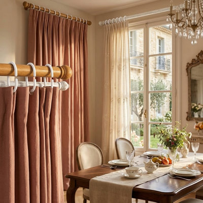 Natural Plastic / Acrylic Curtain Rings