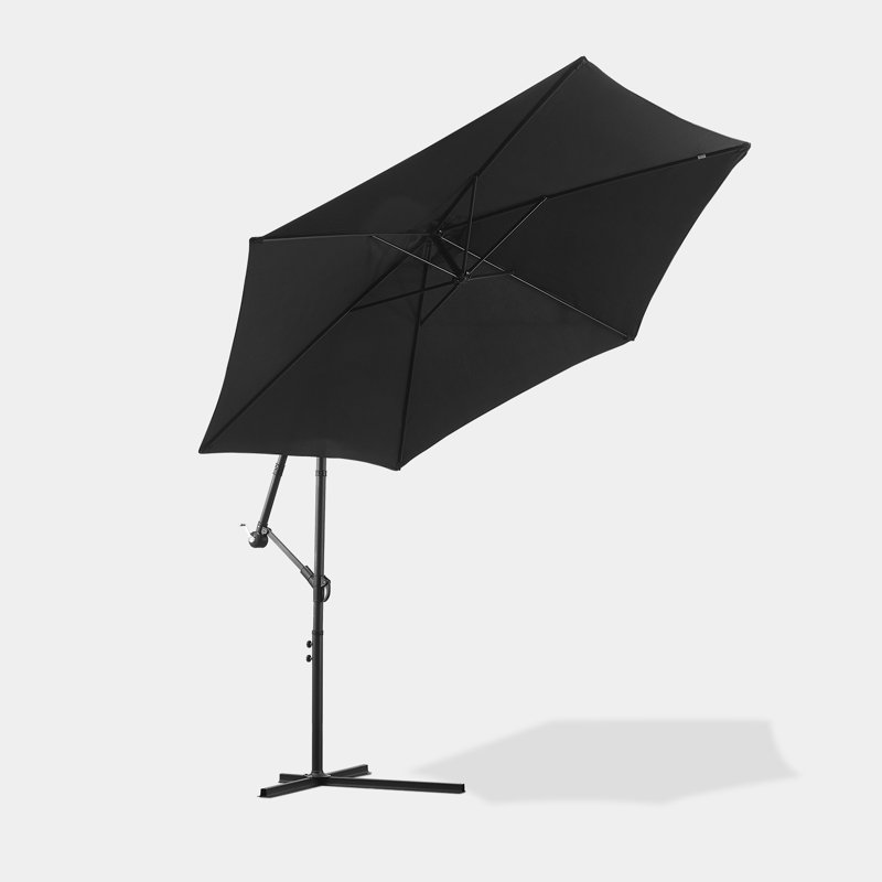 Artair 300cm Cantilever Parasol, Black