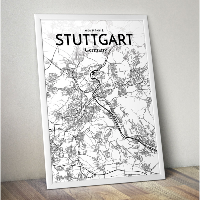 Stuttgart - No Frame Print, 43.2 cm H x 27.9 cm W x 0.13 cm D