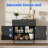 Coffee Bar Cabinet With 2 Doors & Drawer, Sideboard Buffet With Adjustable Shelves, Accent Liquor Cabinet With Storage, Console Table For Living Dining Room, Black-976093609