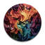 Horloge murale en bois massif Paray-1998765475