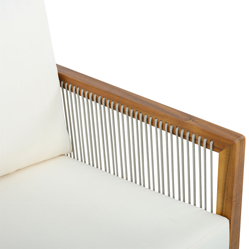 Chaises club d'extérieur (ensemble de 2), Teck