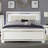 Glamorous Design 1Pc Bed Button-Tufted LED Headboard Faux Alligator Embossed Textured Panels Bed