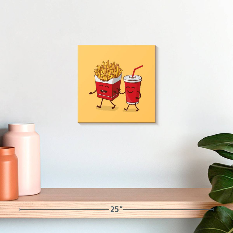 Ketti Funny Fast Food, 10" H x 10" W