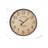 Clocks, Round, Wall Clock, Antique Brown, Transitional-1045137592