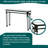 Antique Silver Mirror Console Table with Open Storage