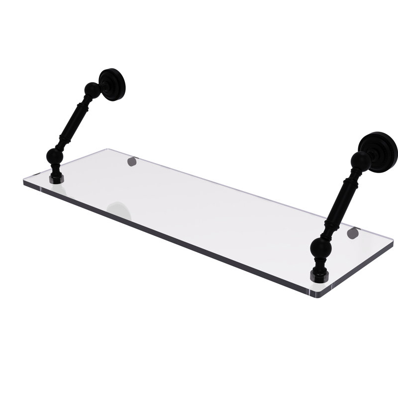 Tablette flottante Marchmont, Noir mat, H 7,3 po x l 24 po x P 8 po