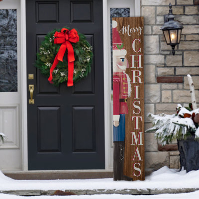 Christmas Nutcracker Porch Sign Wall Decor