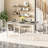 5-Piece Kitchen Table Chairs Set, Dining Table Set For 4, Rectangle Dining Room Table Set With Four Chairs And Wooden Table Top, Dining Table Set With Backrest For Small Spaces, Dining Or Living Room-959311465