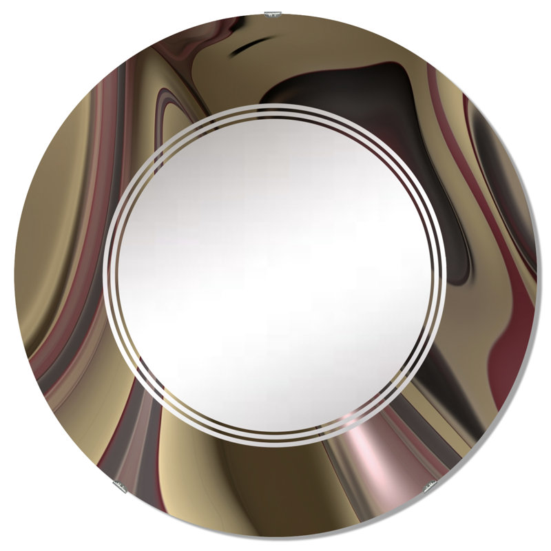 Fraipont - Miroir mural moderne rond, 32 po x 32 po
