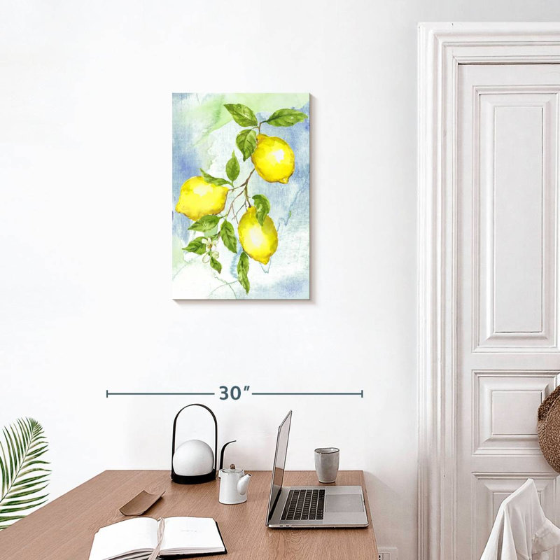Yarlin Painterly Lemons II, 24" H x 16" W