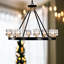 Lustre en cristal 8 lumières Emilio
