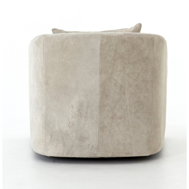 Topanga Swivel Barrel Chair, Polyester Blend, Knoll Natural