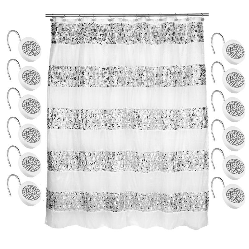Robles Shower Curtain with Hooks Included