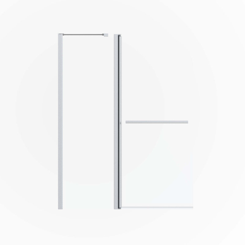 Portes de douche, Chrome