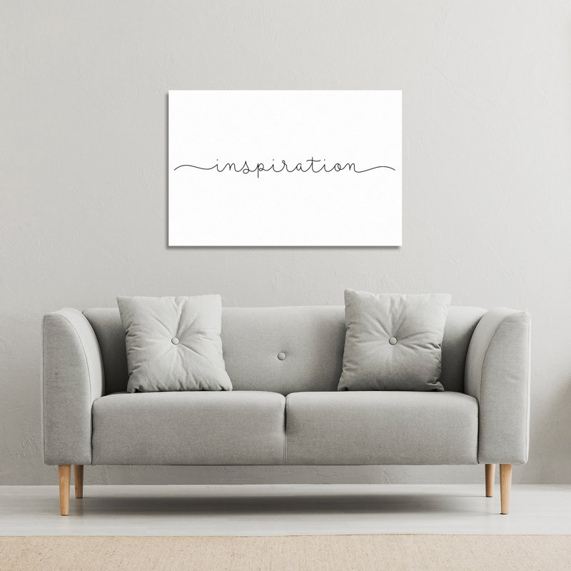 Text Inspiration by Andrew Lee - Wrapped Canvas Print, 77cm H x 114cm W x 4cm D