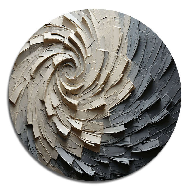 Seth - Abstract Round Metal Art, 16" H x 16" W