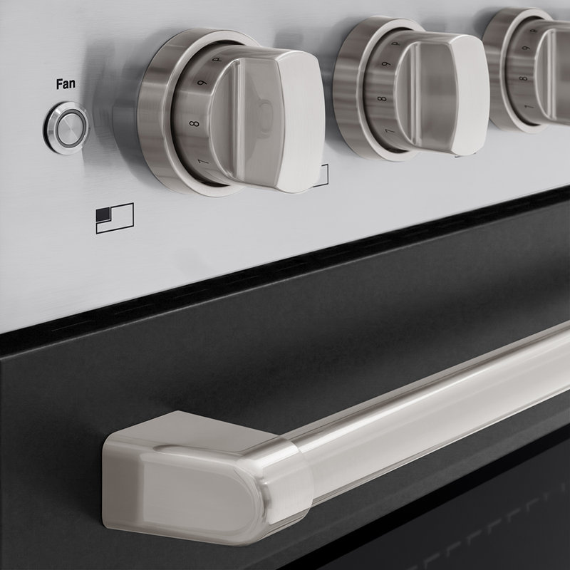 ZLINE 24 in. Paramount Induction Range with 3 Element Cooktop & Electric Oven w/ White Matte Door, Black Matte
