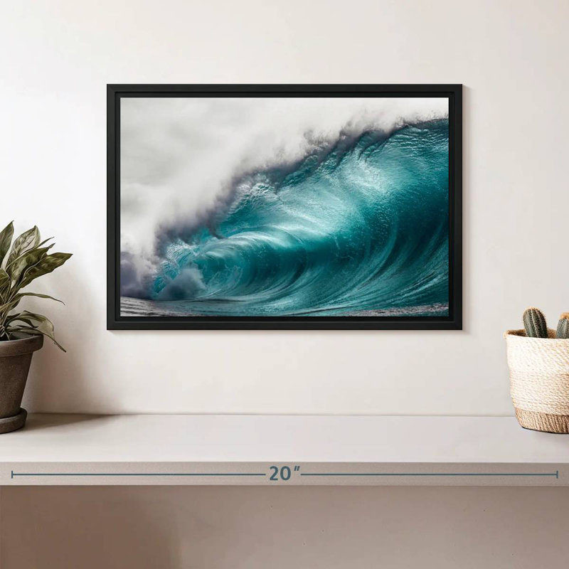Mammoth Wave, 13" X 9", Floating Frame Black