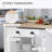 47" Fluted-Style Wooden Kitchen Island, Kitchen Countertop Storage Cabinet With Drop Leaf, Drawer, Open Shelves, Storage