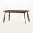 Chanlee 6-Pc Walnut Solid Wood Rubberwood Dining Set in, 29.06'' H X 20.28'' W X 16.38'' D