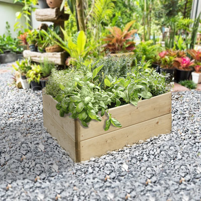 Topher Triangular Raised Bed - 90cm each side, Height 30cm