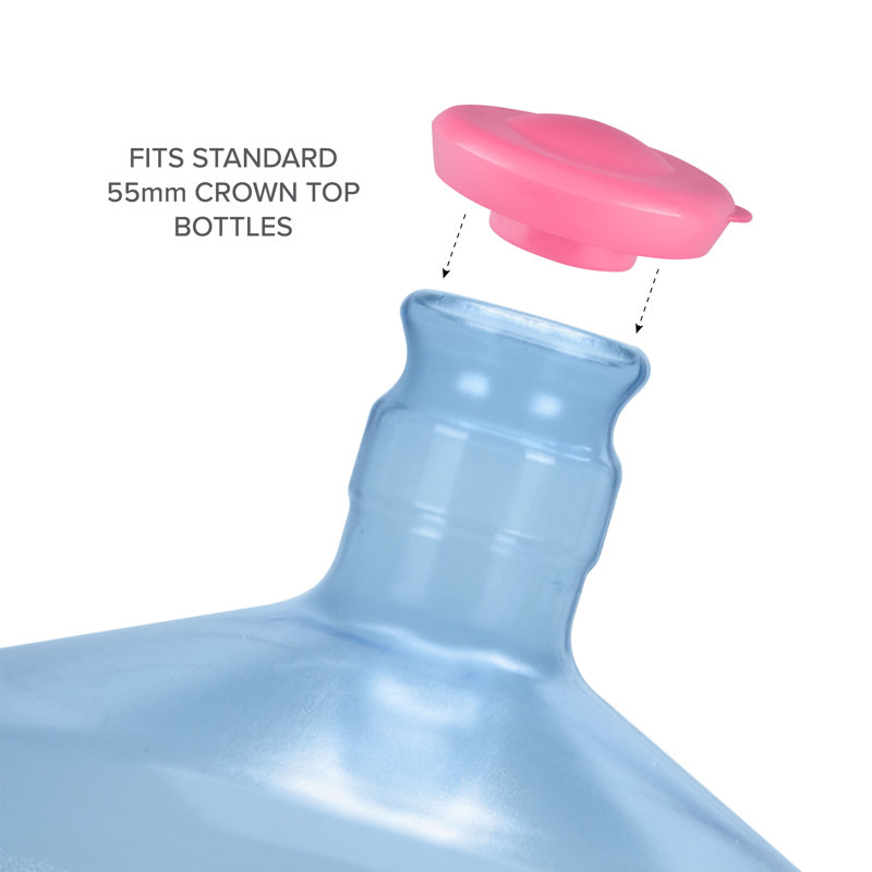 Couvercle en plastique 6 pièces 2,35 po Brio, Rose