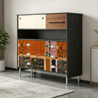 Modern Retro Simple Style Accent Cabinet