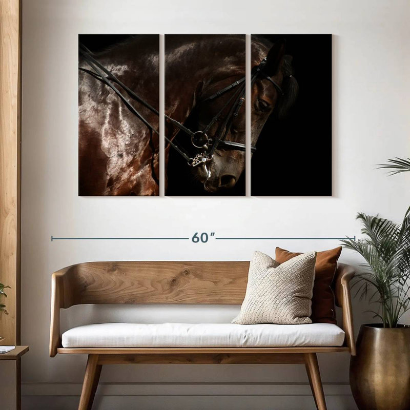 Bridled Horse, 32" H x 50" W