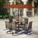 Alyah Rectangular 6 - Person 60'' Long Dining Set with Umbrella