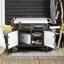 Chariot pour îlot de cuisine avec comptoir et armoire de rangement en acier inoxydable Royal Gourmet