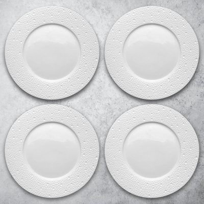 Assiette plate en porcelaine