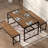 Picnic Table And Bench Set With 2" Umbrella Hole And Storage Rack, For Indoor And Outdoor Use