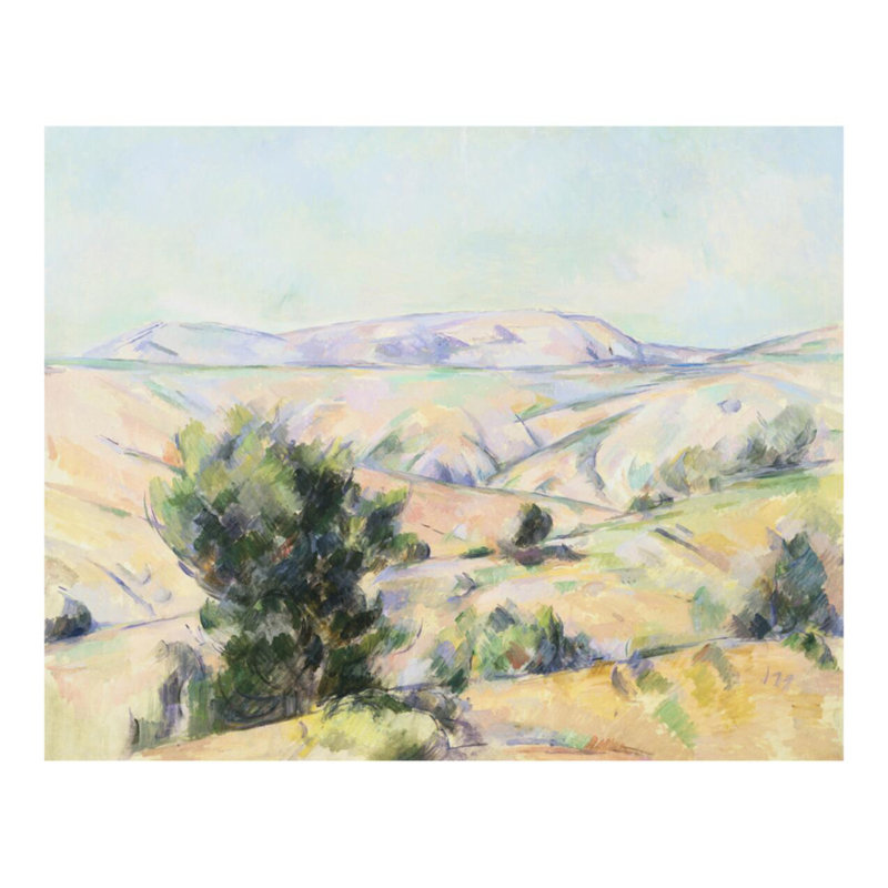 Paysage de montagnePaul Cézanne, estampe numérique, H 22 po x l 28 po